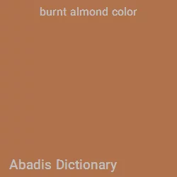 burnt almond color